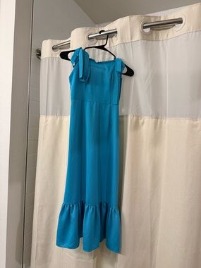 JustFab Turquoise Blue Midi Dress